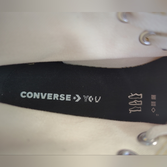 Converse Chuck Taylor All Star CTAS By You Yellow Canvas Skateboard Sneakers - Picture 5 of 7